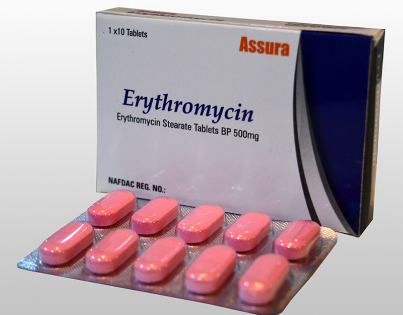 Thuốc chữa viêm lợi Erythromycin thường dùng cho những trường hợp bị nhẹ