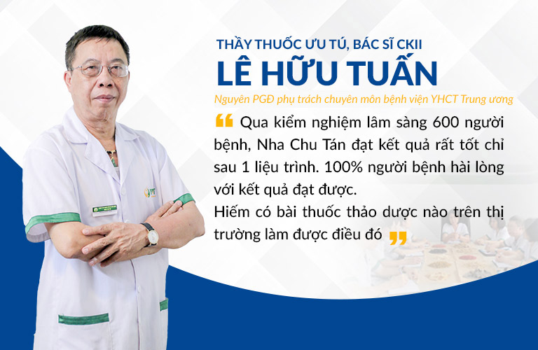 Bác sĩ Lê Hữu Tuấn nhận xét bài thuốc